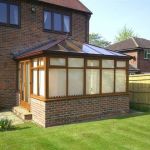 Rear Conservatory with Blinds Installed