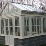 Cream Painted Timber Display Conservatory
